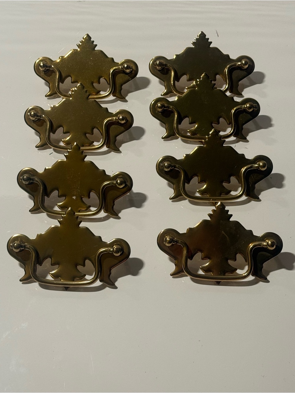 Vintage Hardware Furniture Drawer Pulls Antique Handles Metal Lot of 8